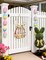 Wooden Easter Bunny Wreath – Hollow Bunny Door Sign with Flowers & Eggs, Spring Front Door & Wall Decor, Indoor & Outdoor